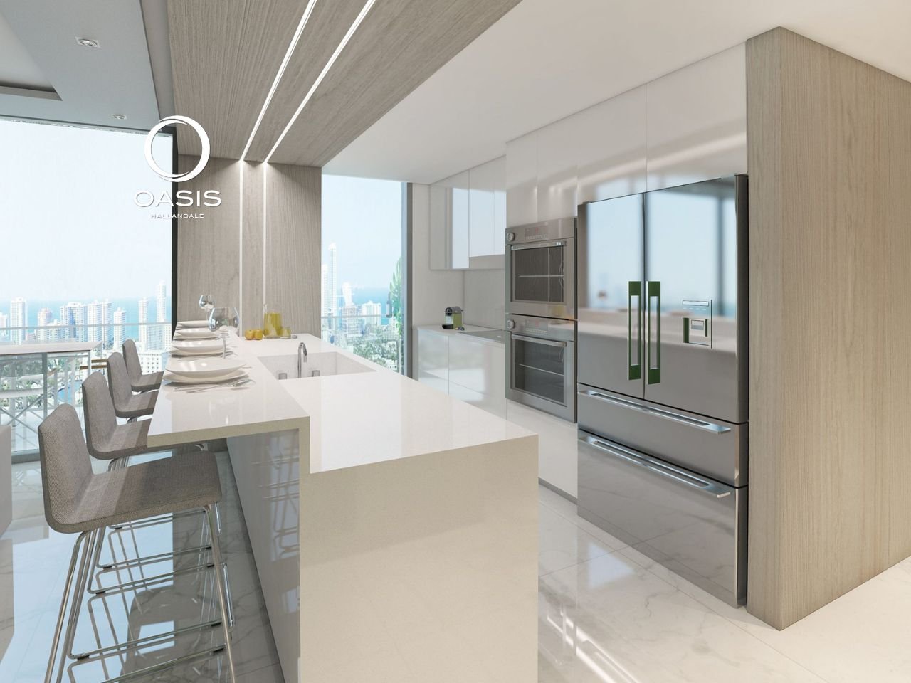 Oasis Hallandale – Un Distrito Urbano de Lujo, Negocios y Bienestar
