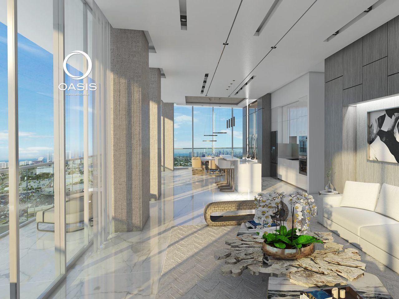 Oasis Hallandale – Un Distrito Urbano de Lujo, Negocios y Bienestar