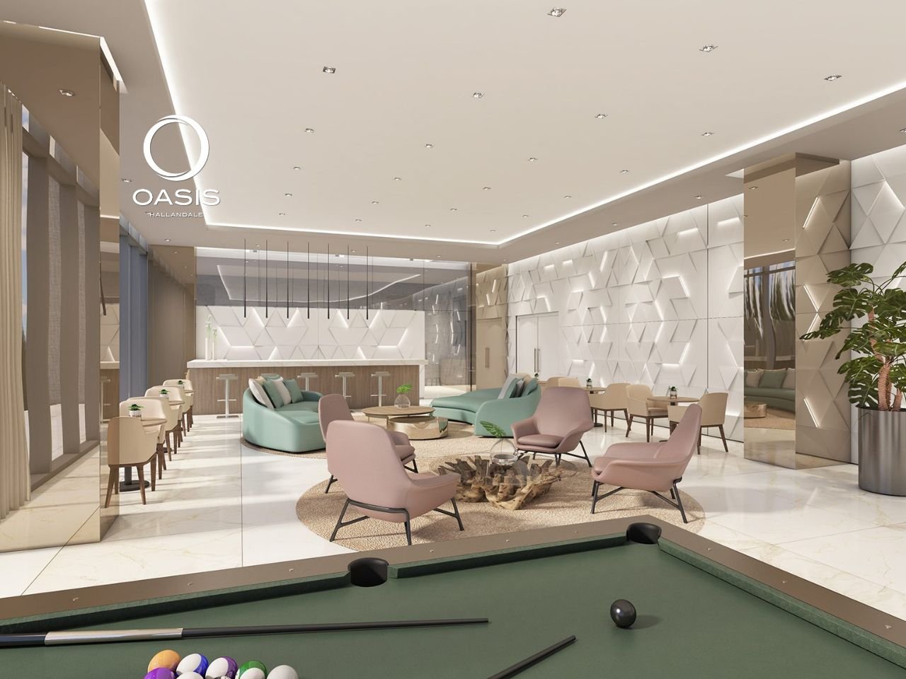 Oasis Hallandale – Un Distrito Urbano de Lujo, Negocios y Bienestar